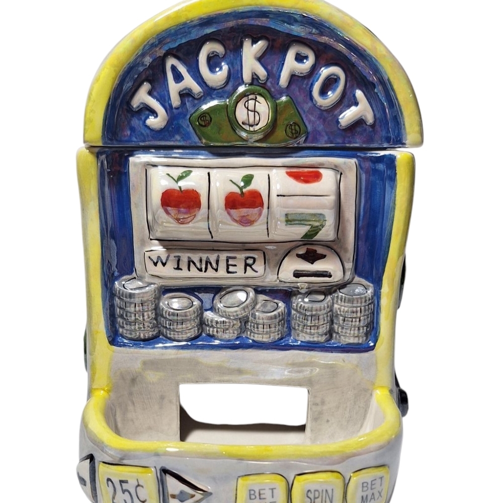 2004 Lefton 2 Piece Lidded Ceramic Candy Dispenser